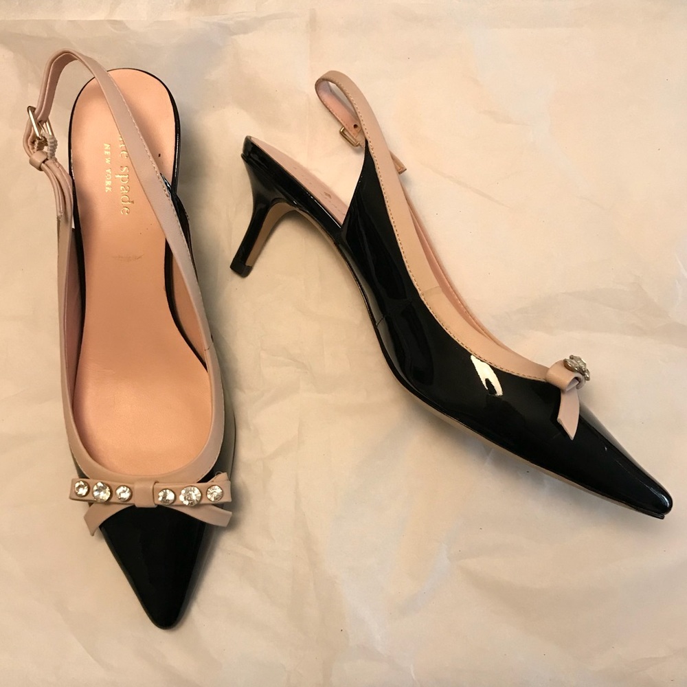Kate Spade ♠️ Palina Too Slingback Kitten Heels